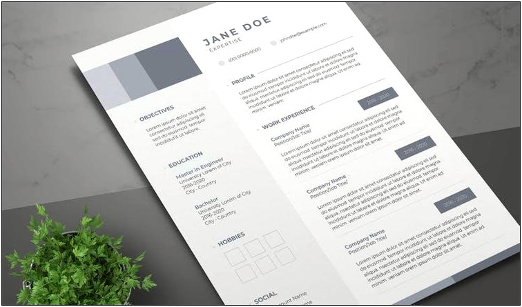Resume Indesign Template For Library Jobs
