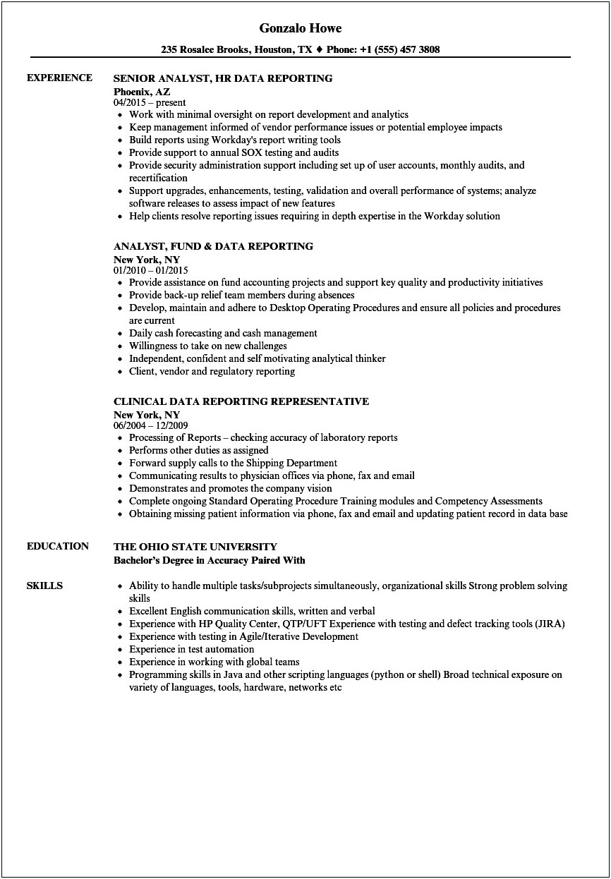 Resume Job With Multiple Locations