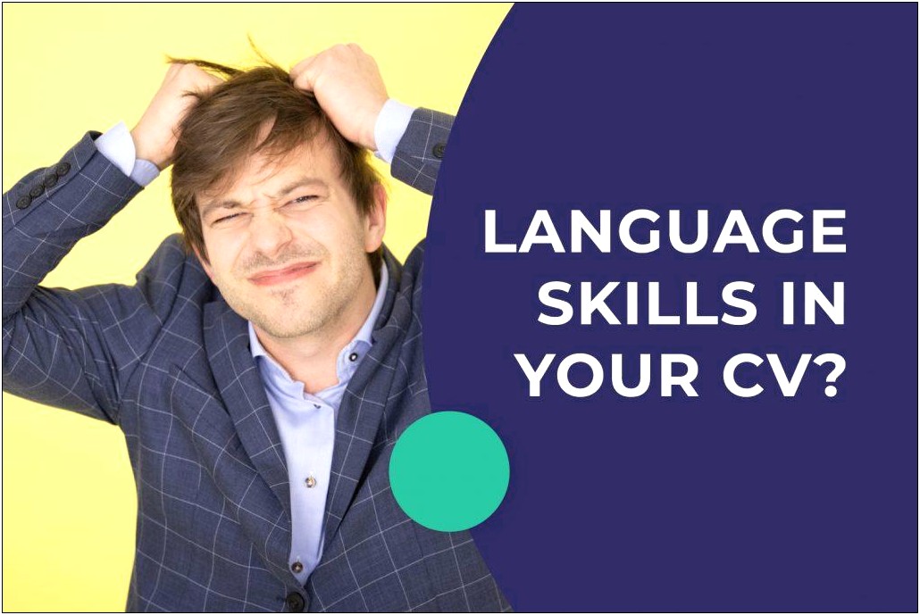 Resume Language Skills Level Proficiency