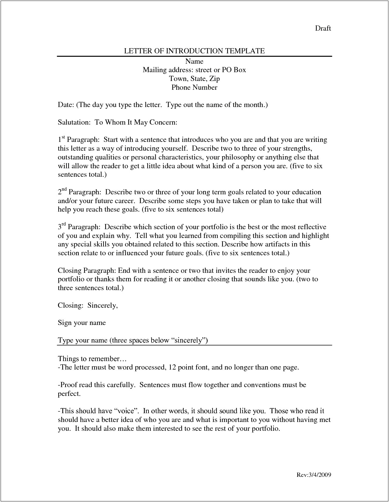 Resume Letter Of Introduction For Teachers