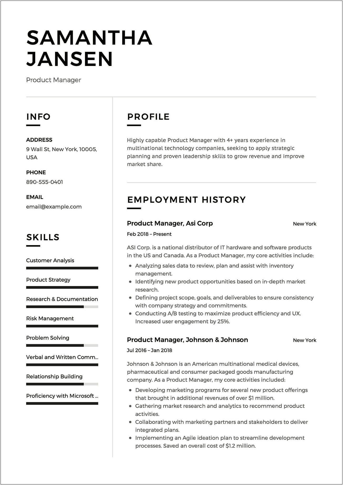 Resume List Experience Start Date Or End Date