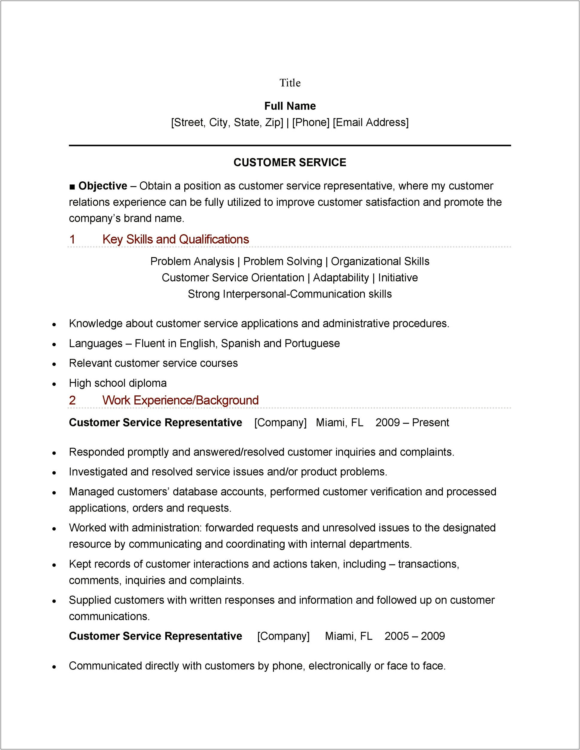 Resume List Of Interpersonal Skills