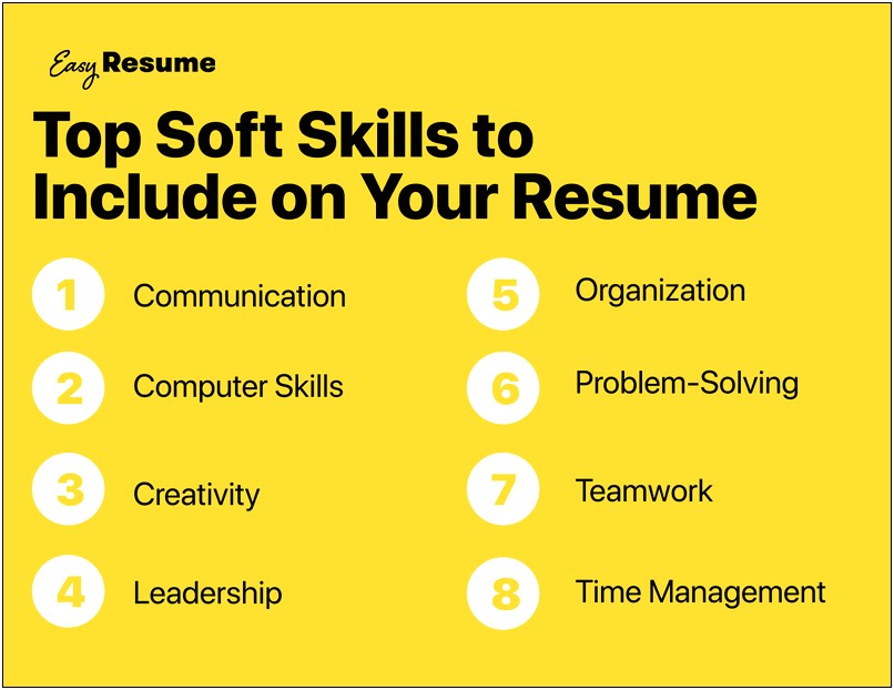 Resume List Of Soft Skills