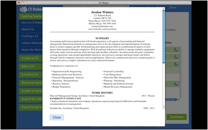 Resume Maker Free Download Windows 7