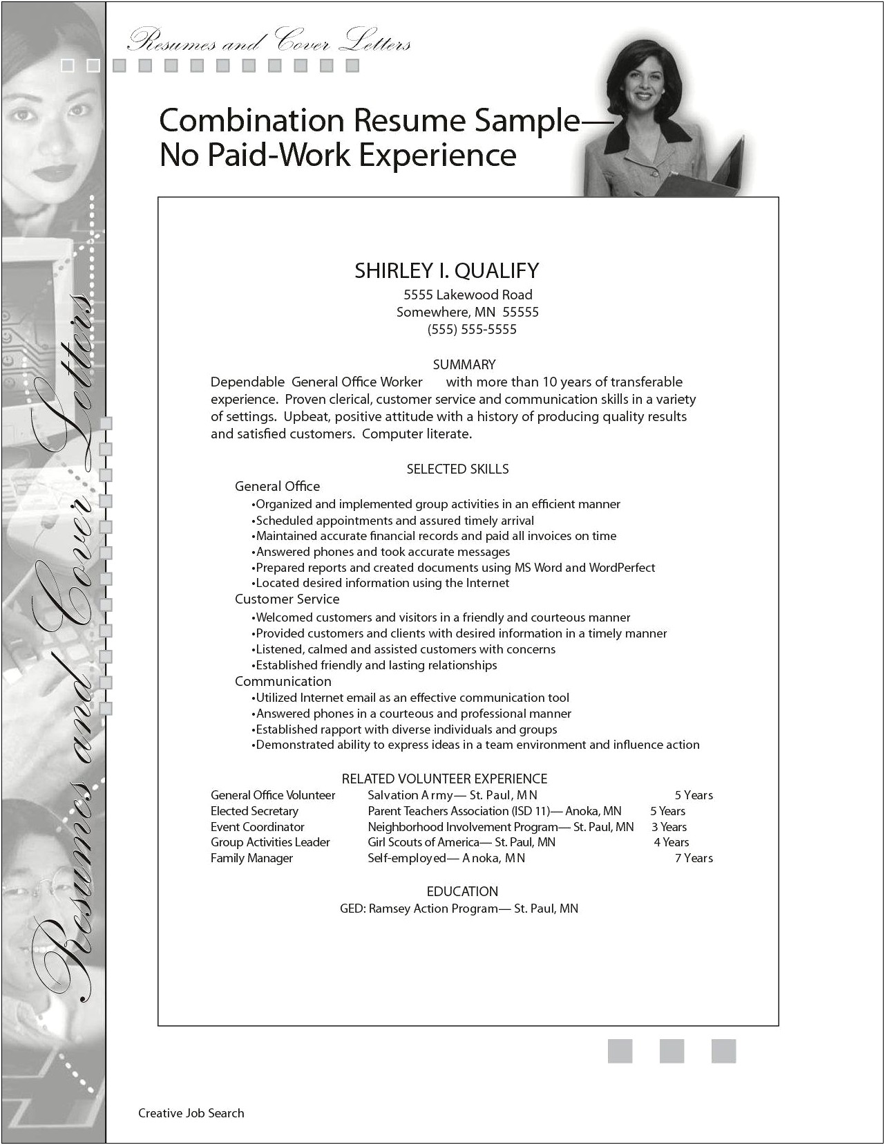 Resume No Work Or Volunteer Experience