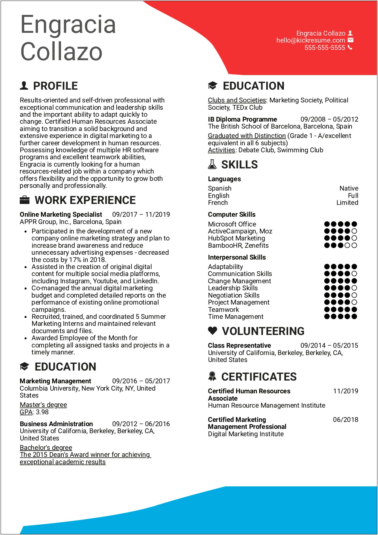 Resume Objective Examples Career Trasnition