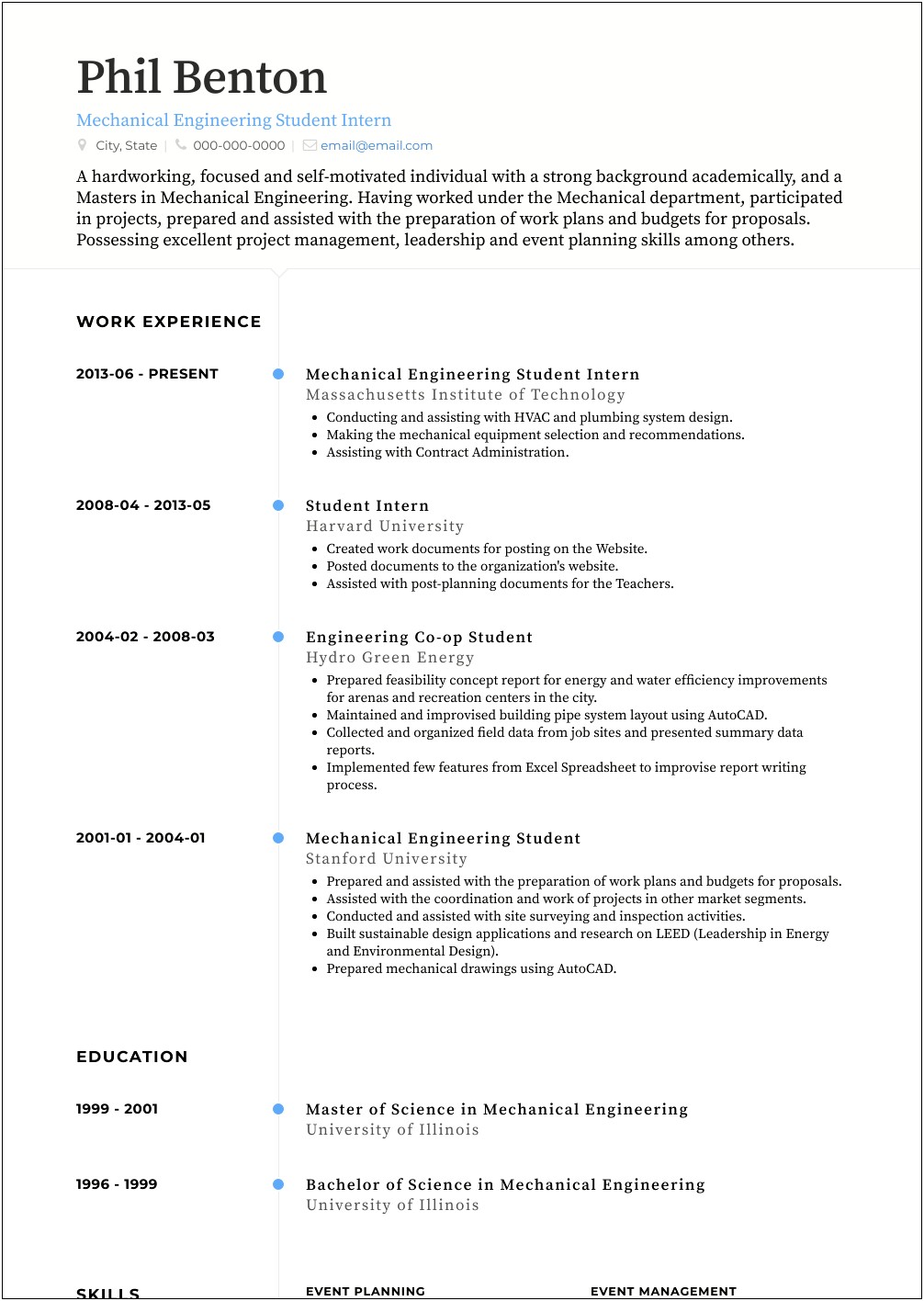 Resume Objective For A Recreation Job