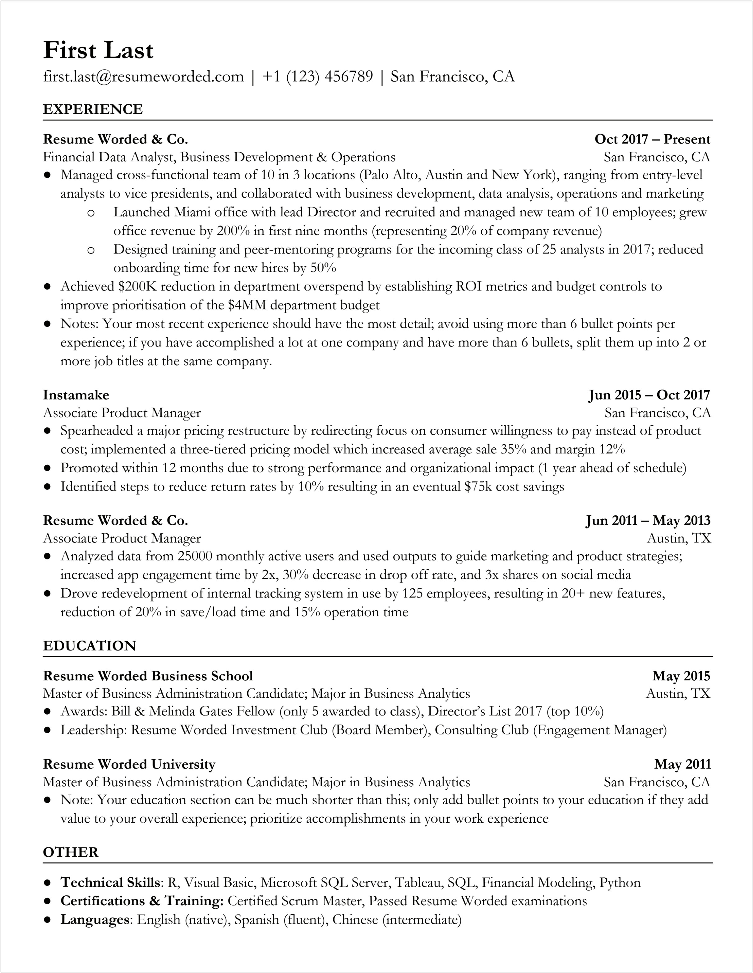 Resume Objective For Analyst Manager
