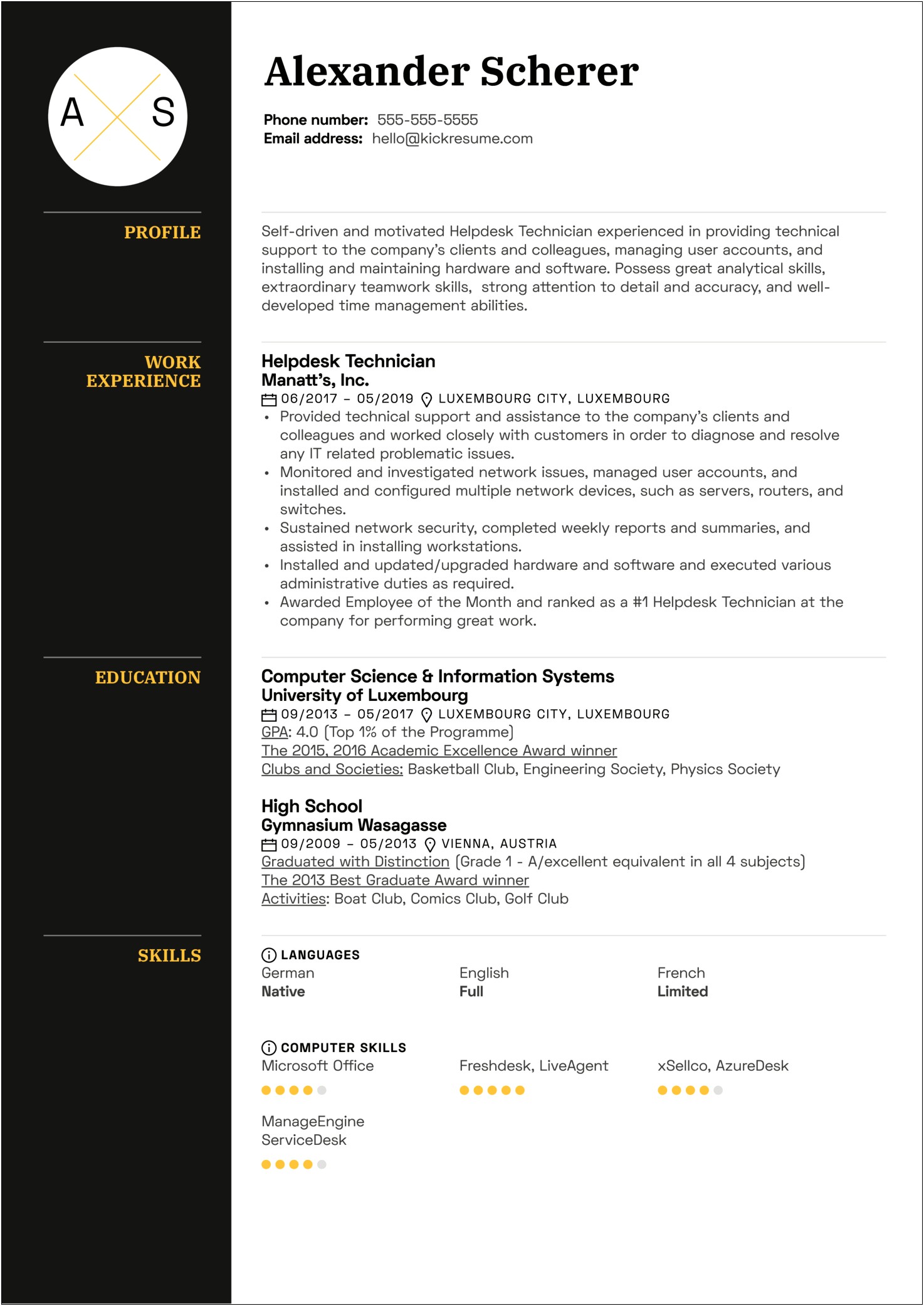 Resume Objective For Computer Repair Shop
