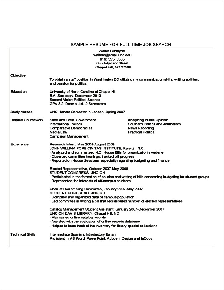 Resume Objective For Editorial Assistant