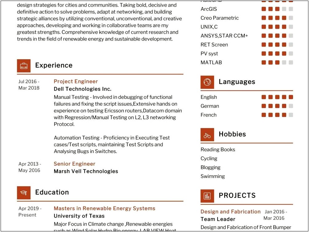 Resume Objective For Energy Industry