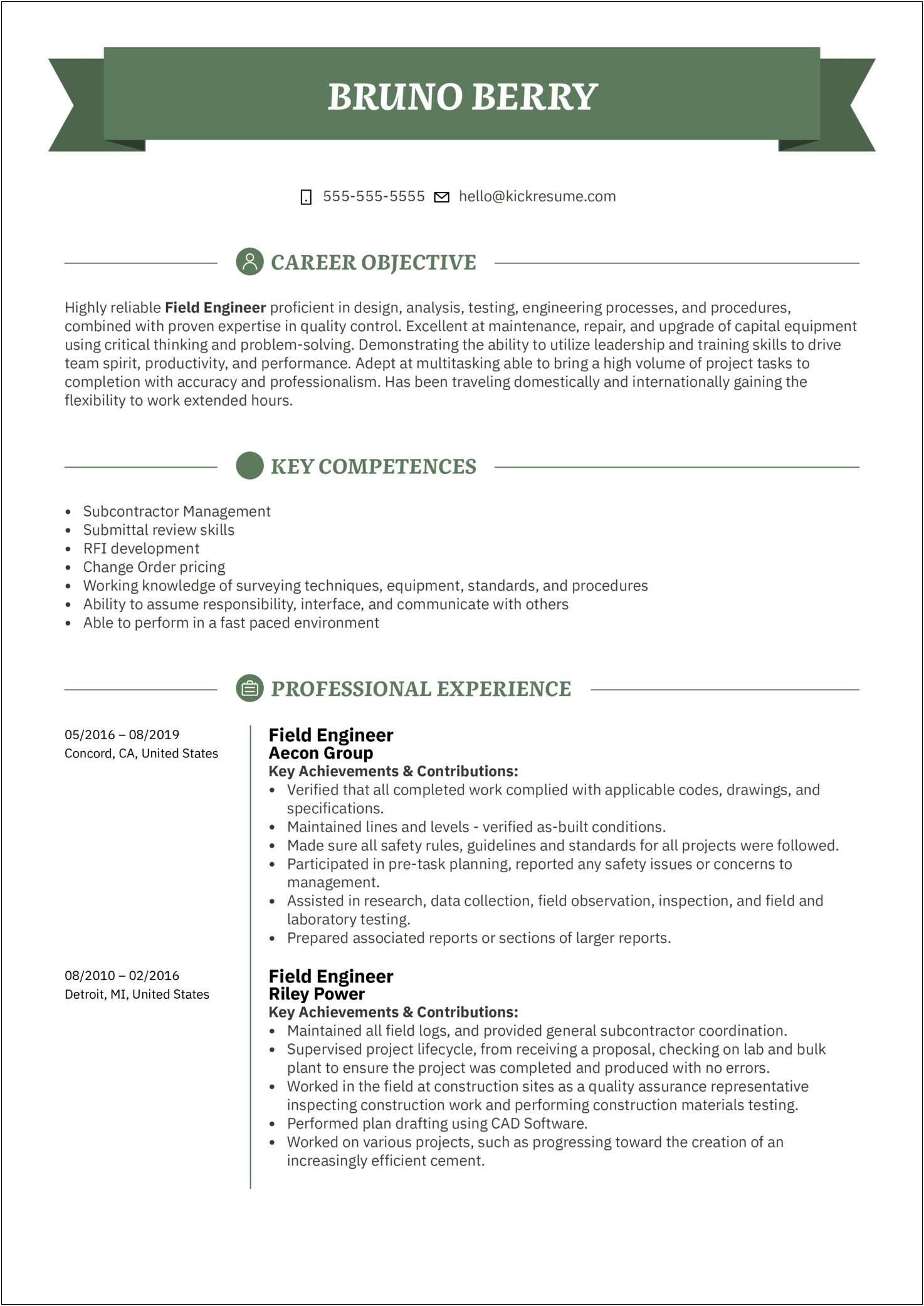 Resume Objective For Engineering Job