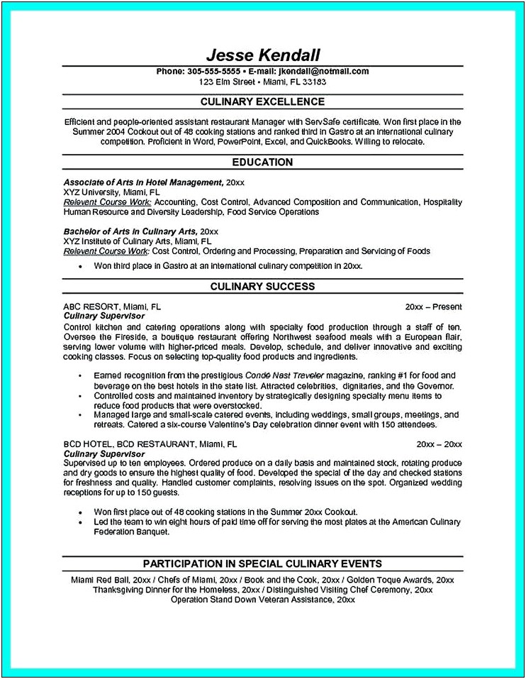 Resume Objective For Night Auditor
