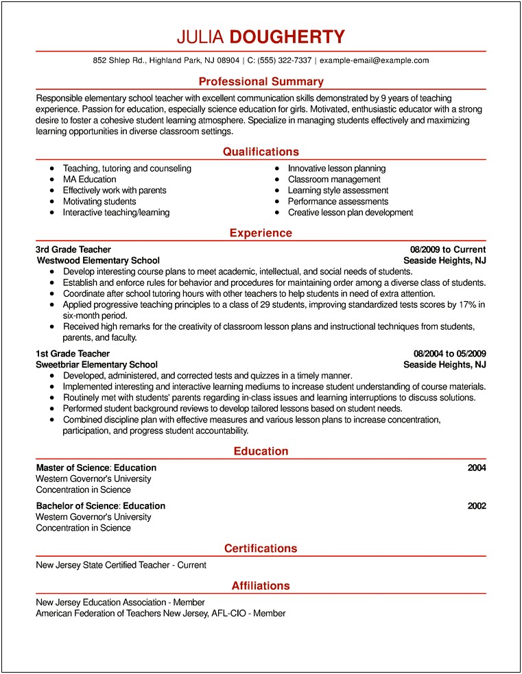 Resume Objective For University Admission