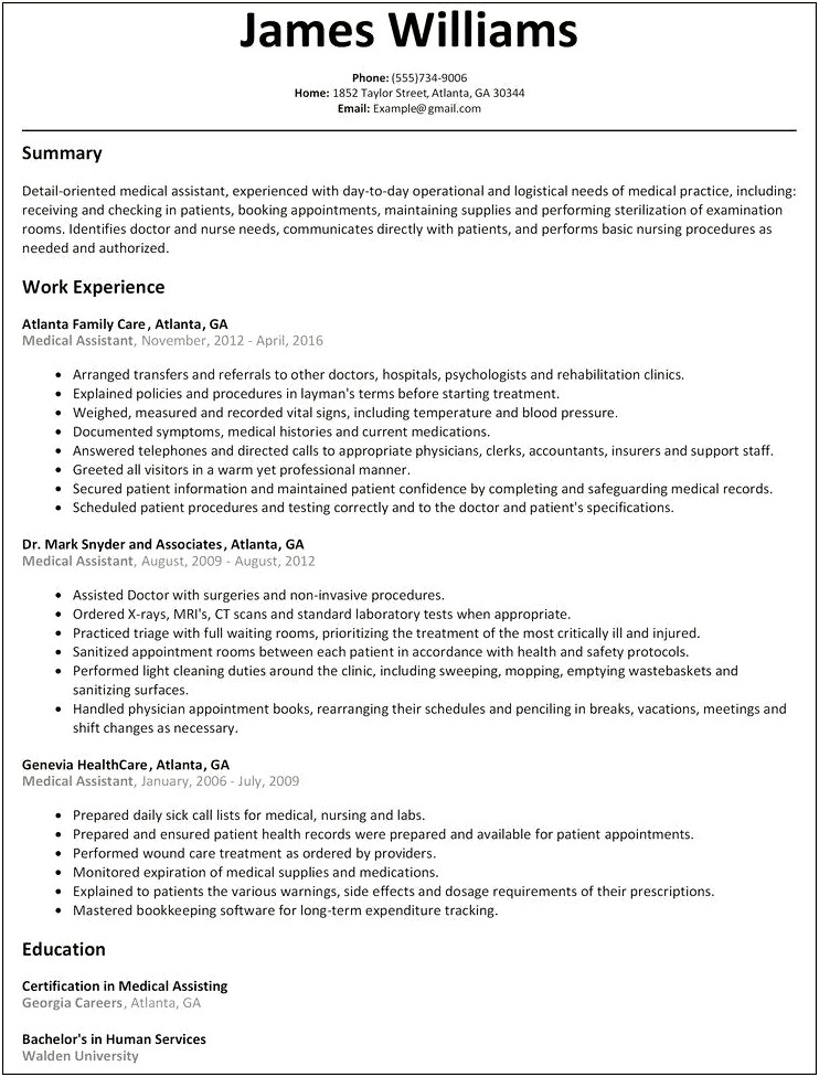 Resume Objective For Working With Children And Families