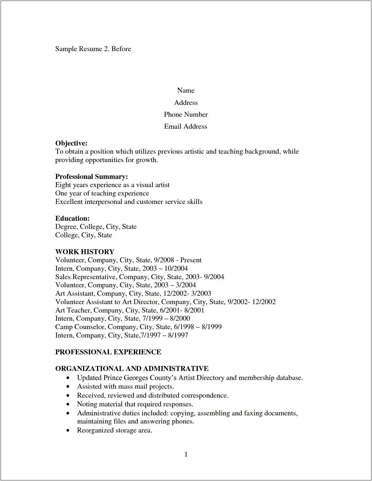 Resume Objective Samples For Stay At Home Moms