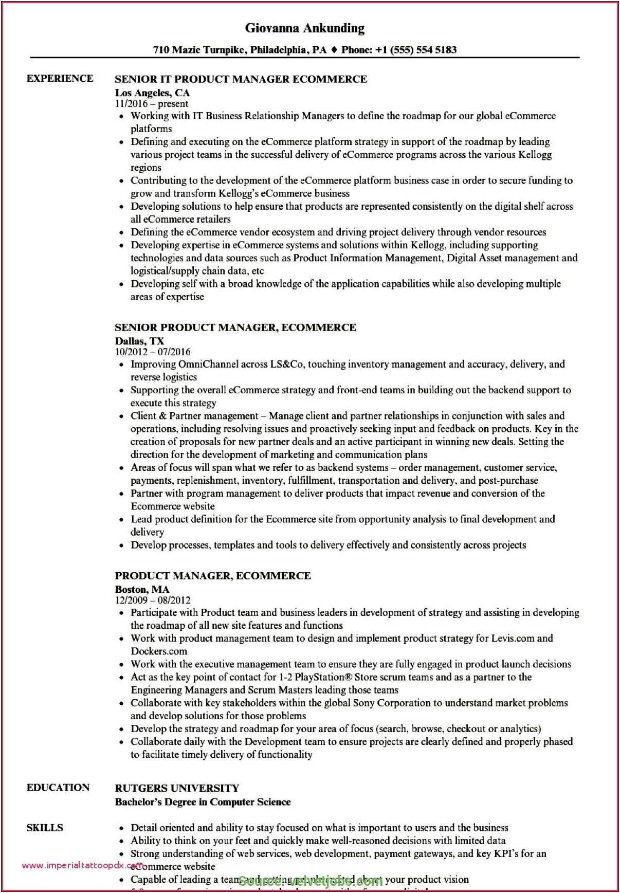 Resume Objective Statement Account Receivable