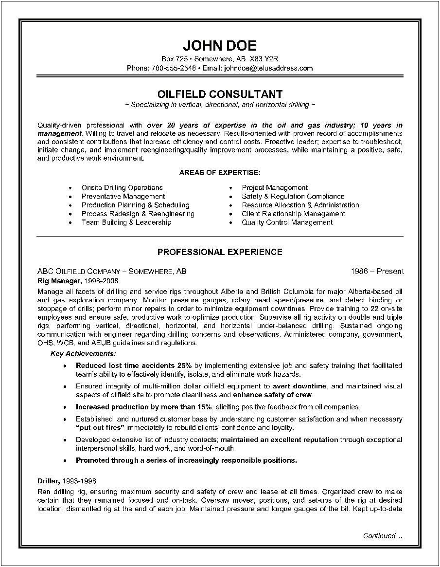 Resume Objective Statement Examples For Consulting