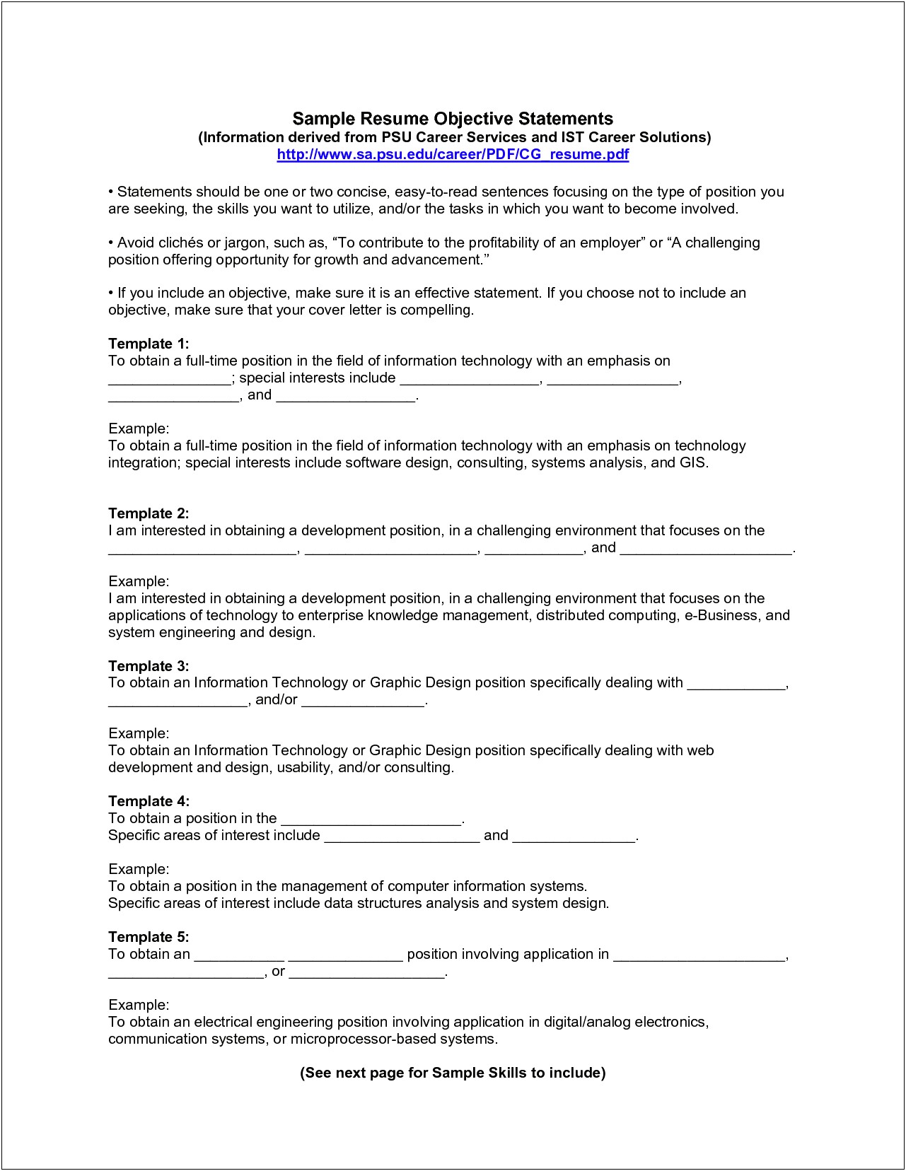 Resume Objective Statement Examples For Healthcare