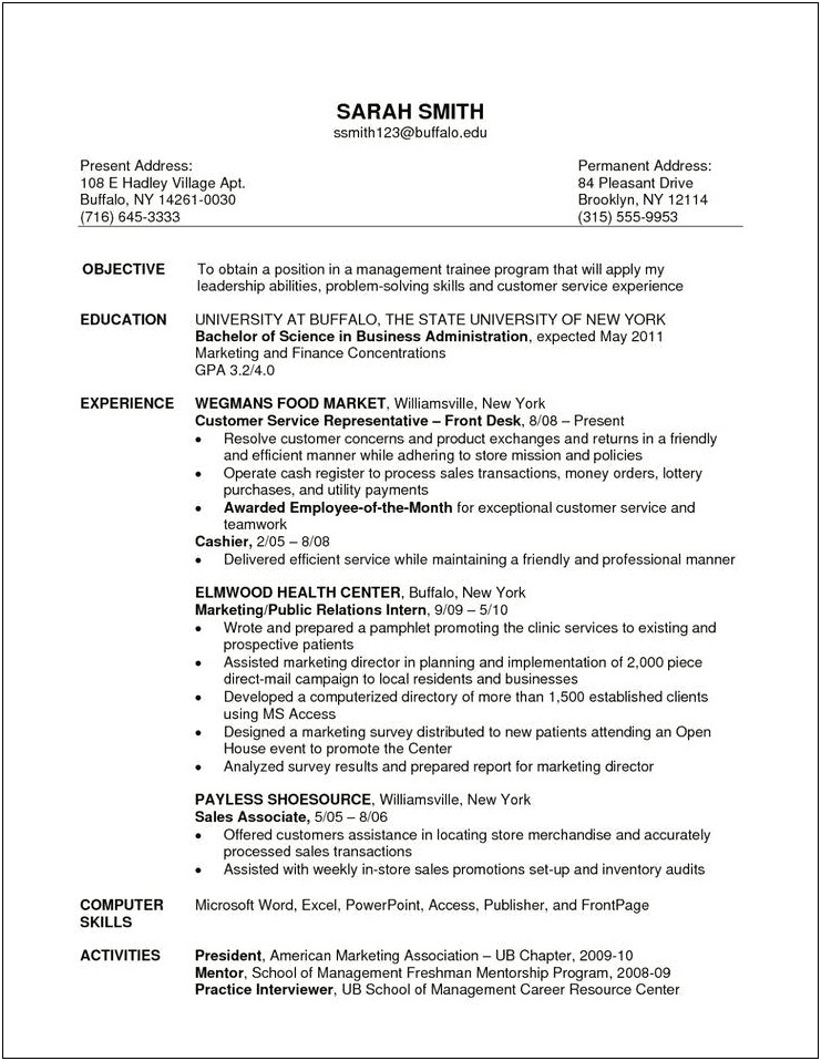 Resume Objective Statement For Sales Job