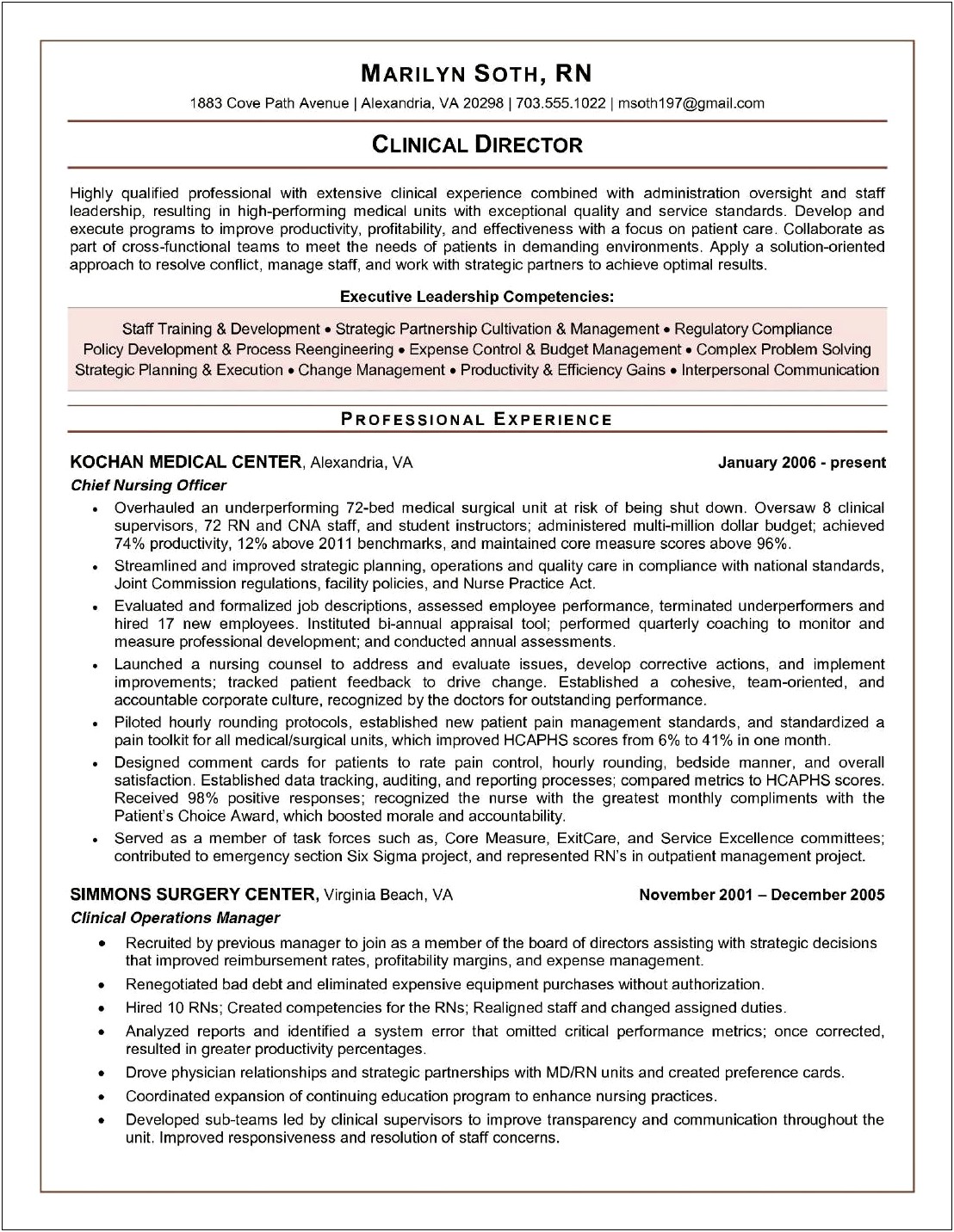 Resume Objective Statements For Problem And Change Management