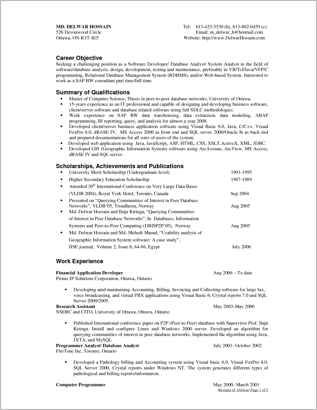 Resume Objective Vs Cover Letter