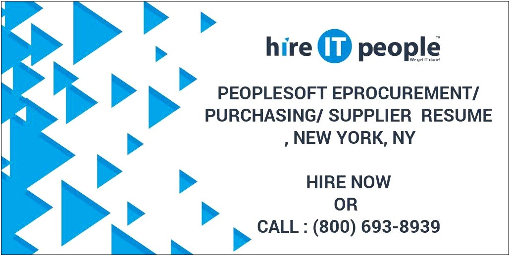 Resume On Peoplesoft Supply Chain Management