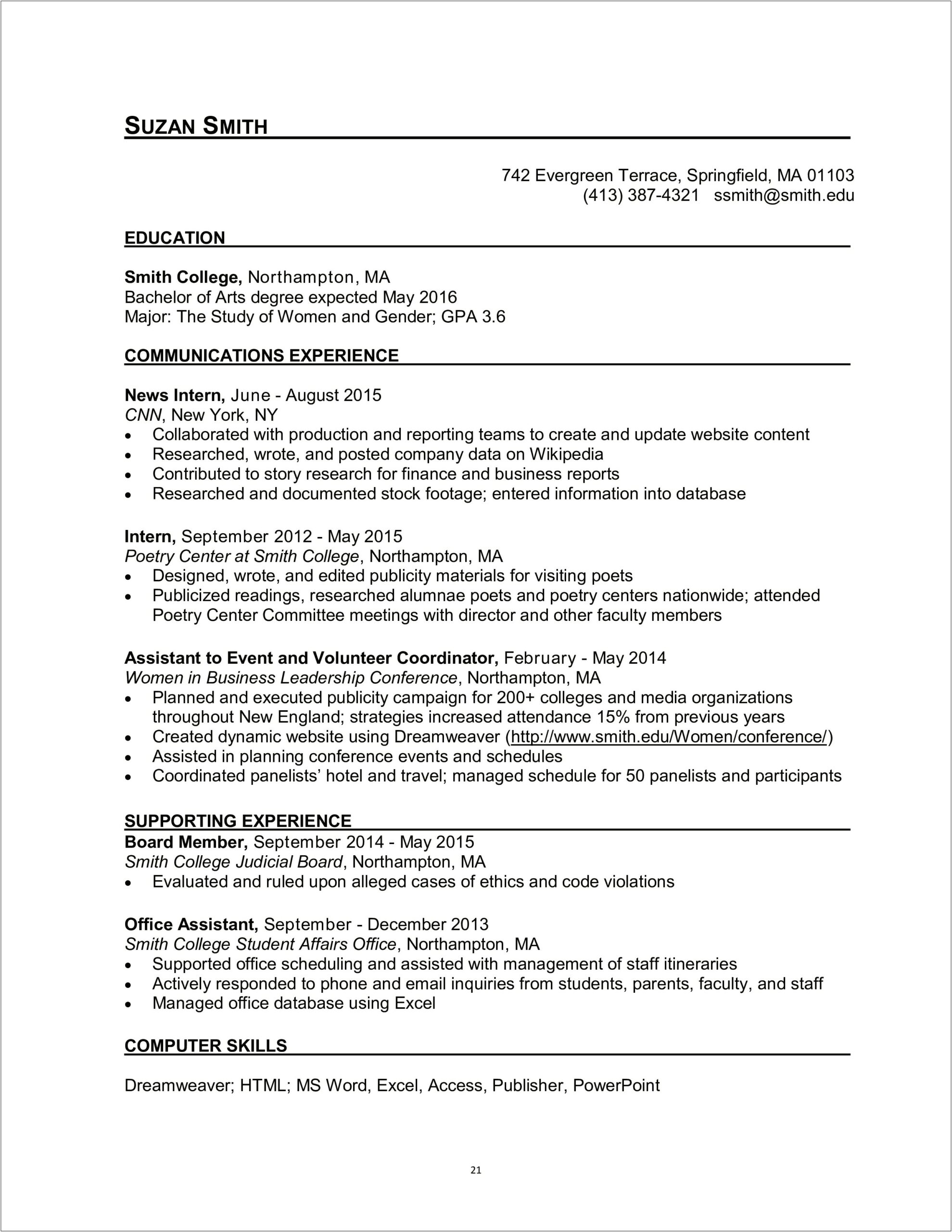 Resume Other Word For Managed