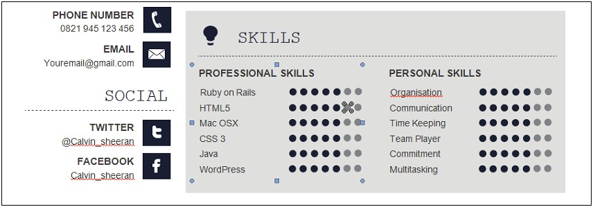 Resume Other Word For Skills