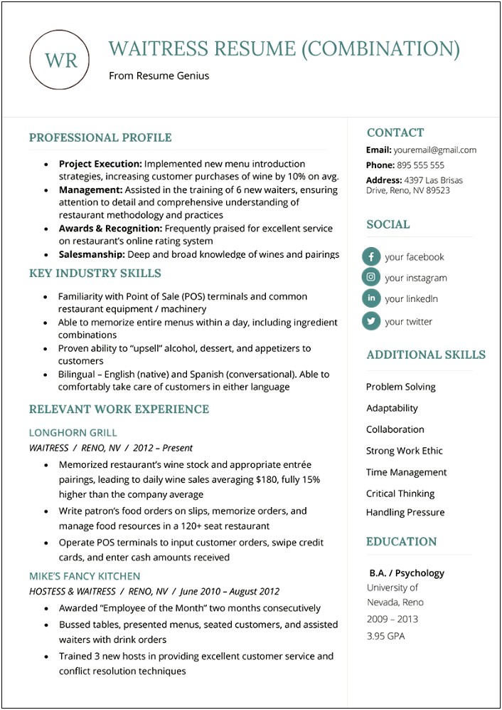 Resume Phrases For Professional Profile Or Summary