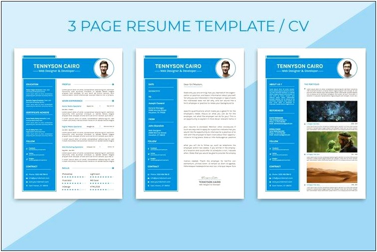 Resume Portfolio Cover Page Examples