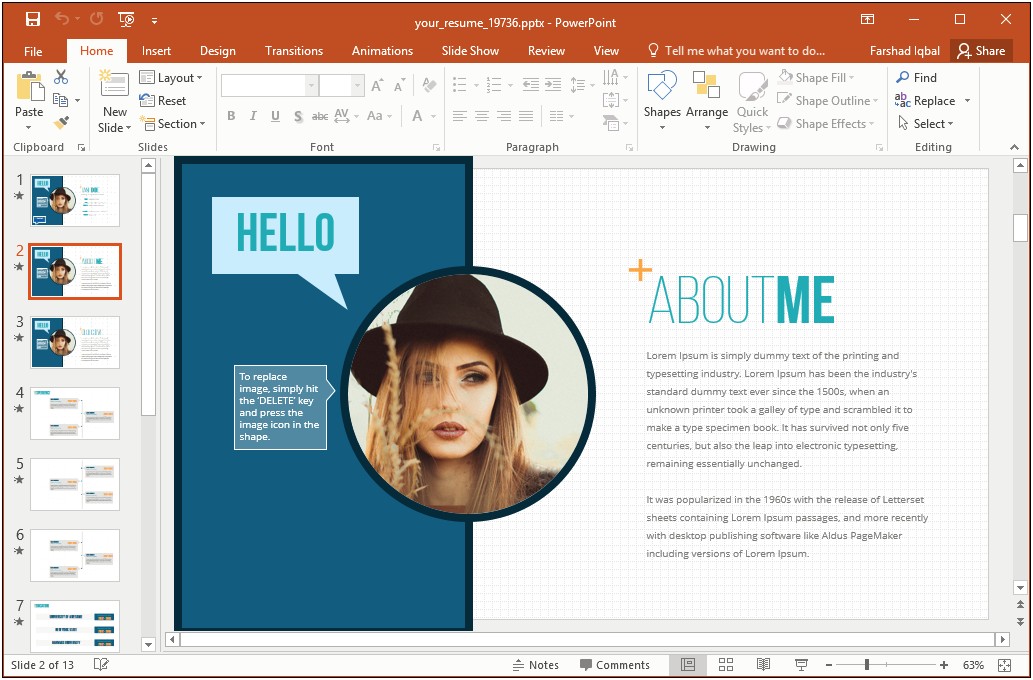 Resume Powerpoint Presentation For High School Students