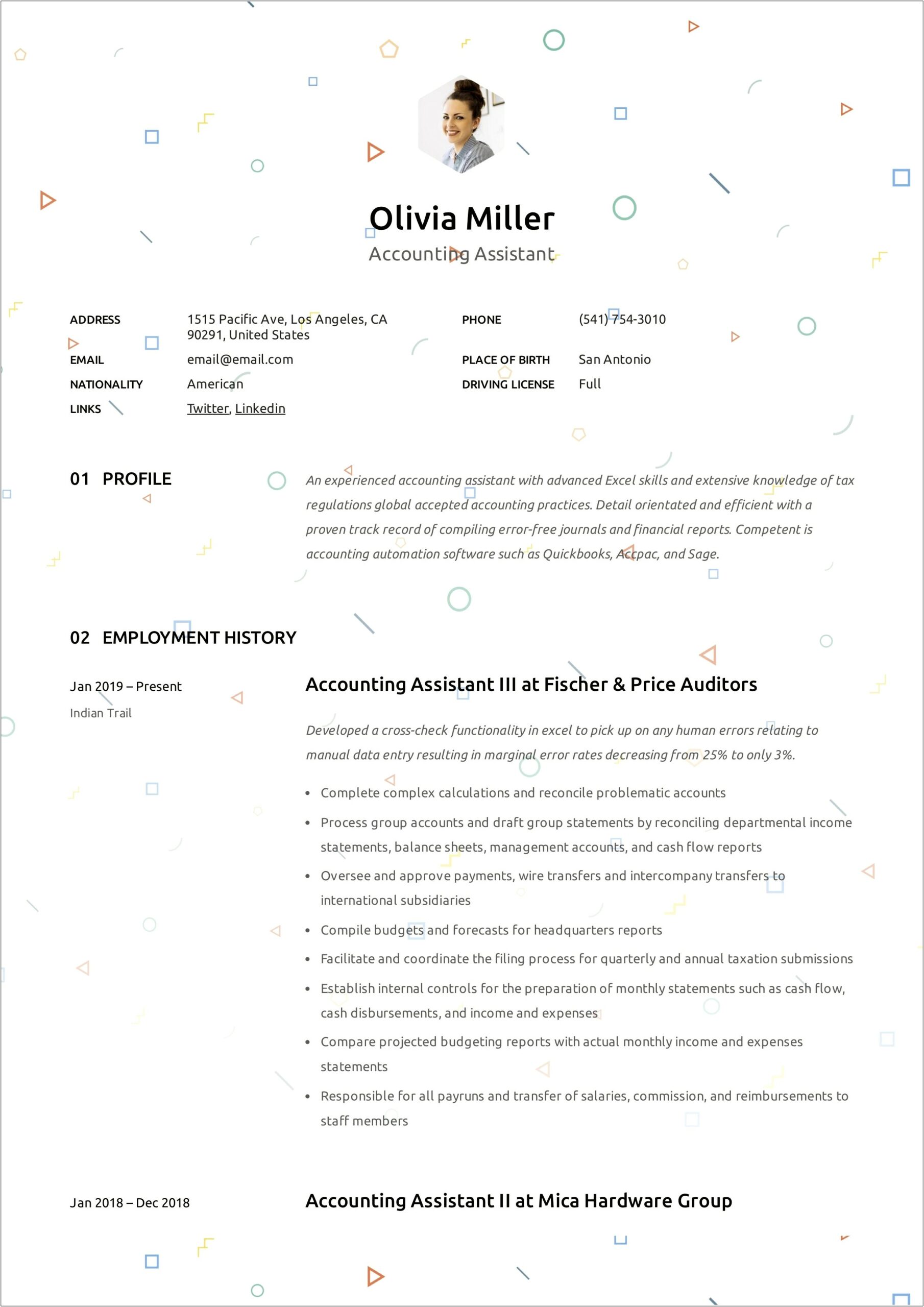 Resume Professional Summary For Assistants Free