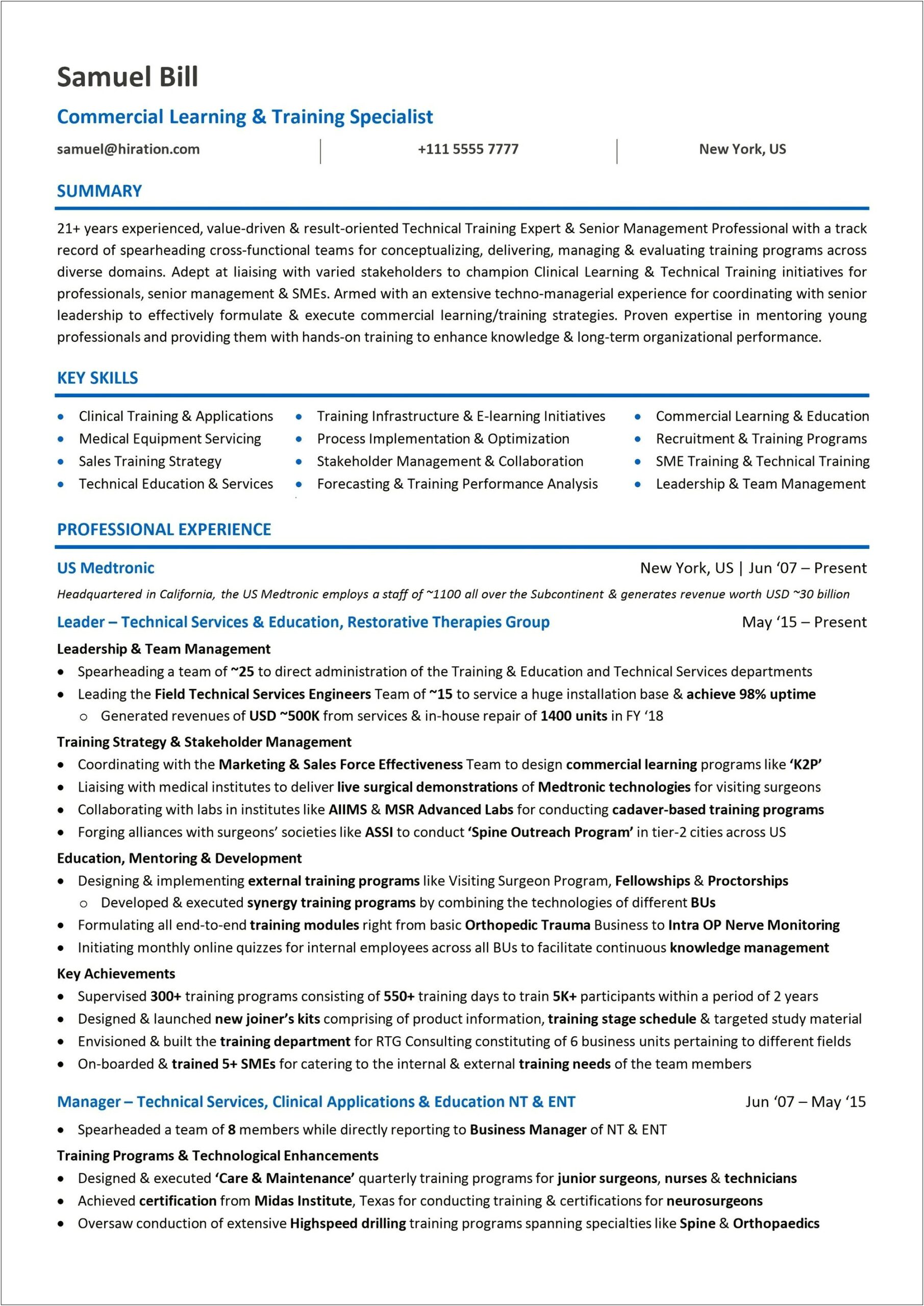 Resume Professional Summary For Career Change