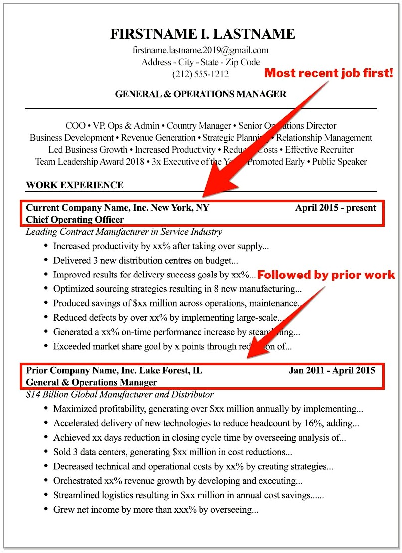 Resume Same Job Company Was Bought Out