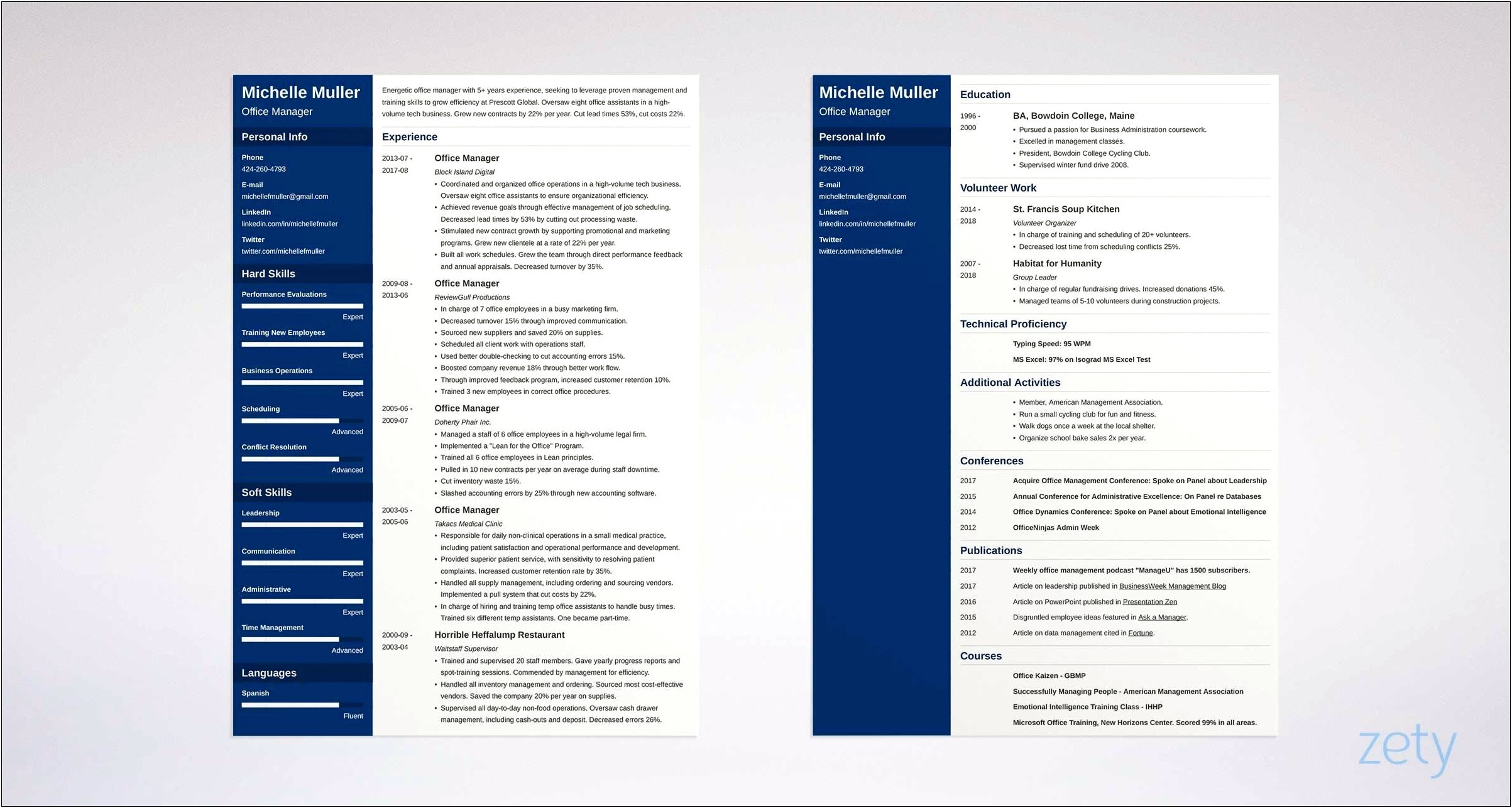 Resume Sample Continuing Section On Another Page
