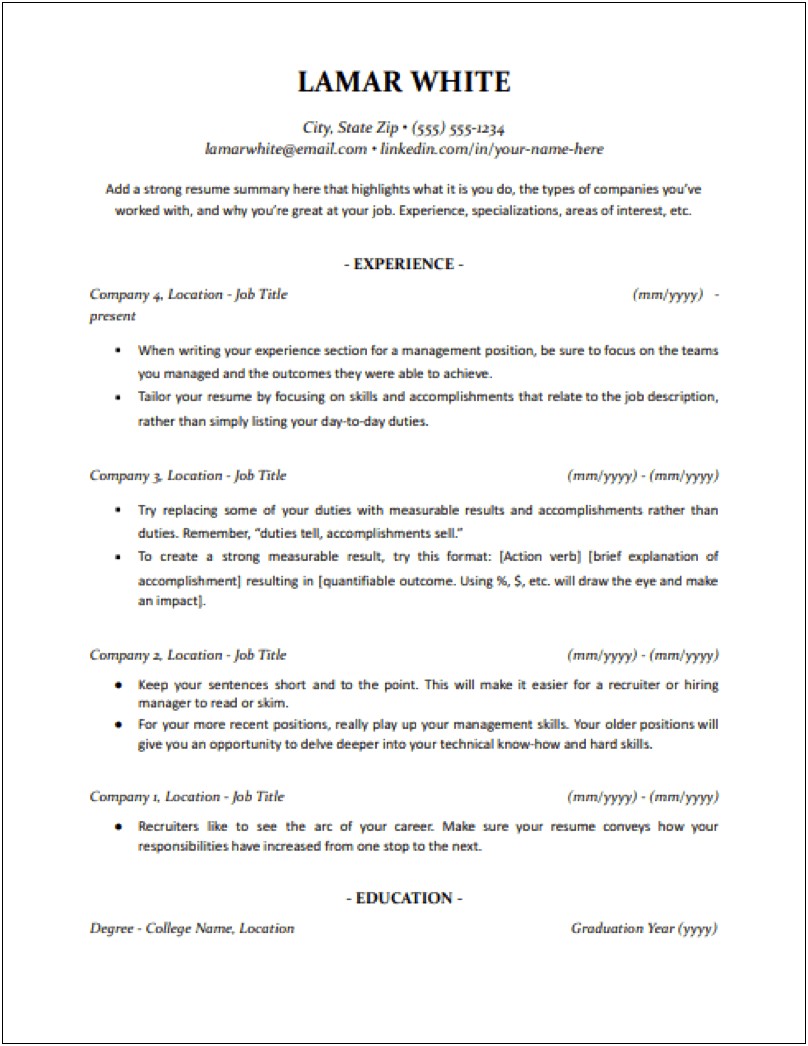 Resume Sample Electrical Utility Operations Manager