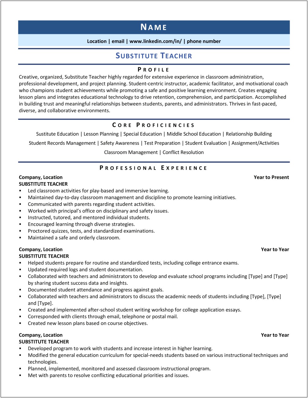 Resume Sample For Student Activities Director