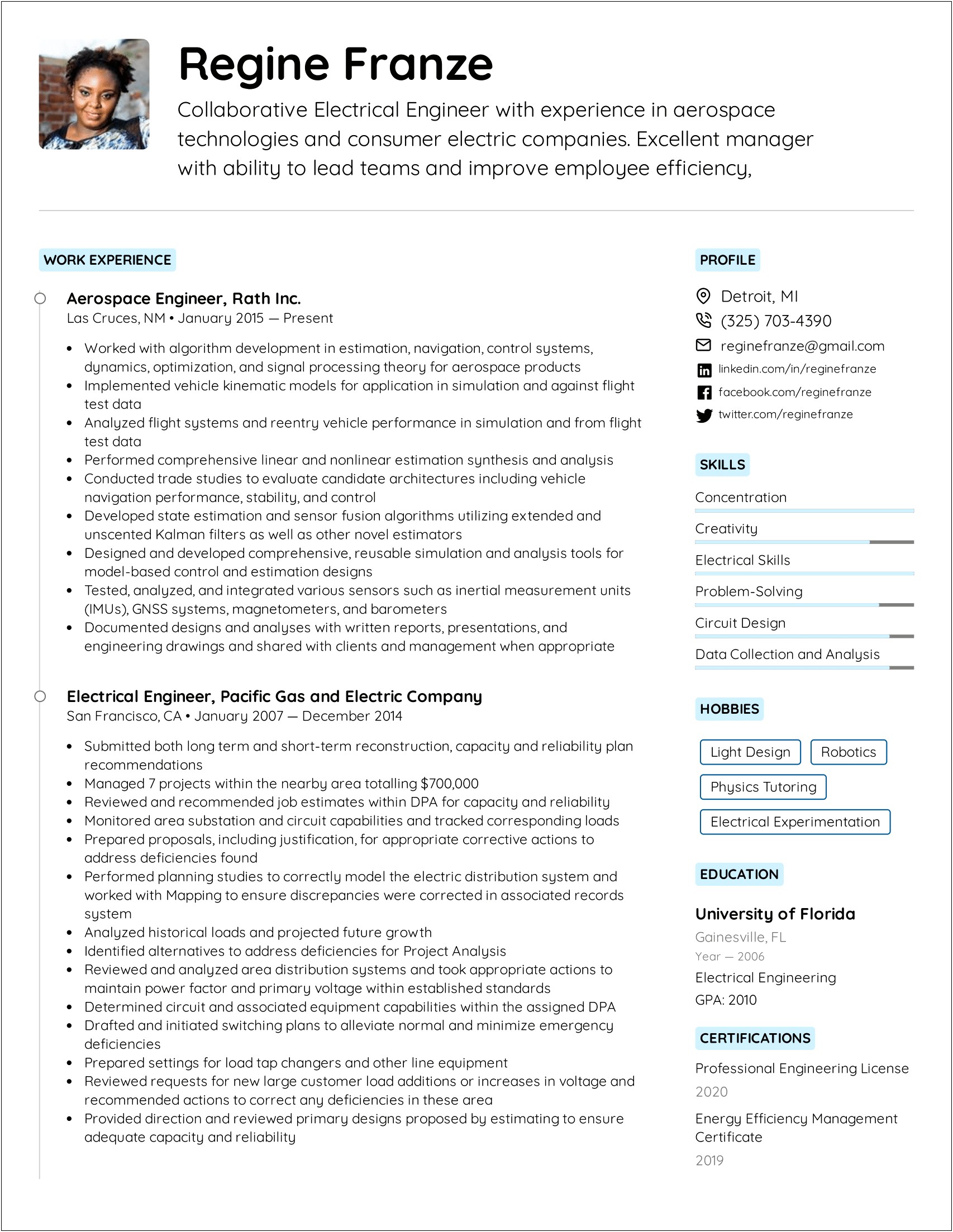 Resume Sample Strengths And Weaknesses