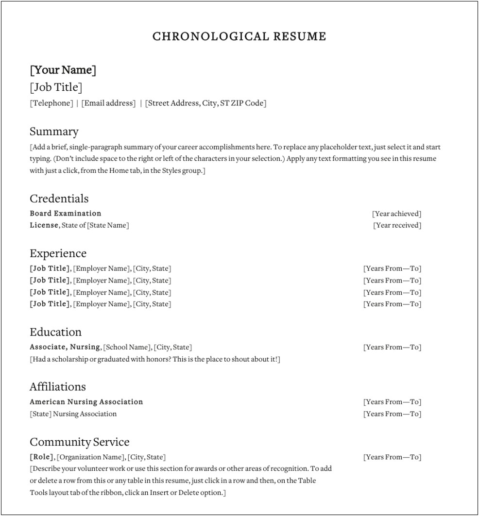 Resume Sample With Gaps In Employment