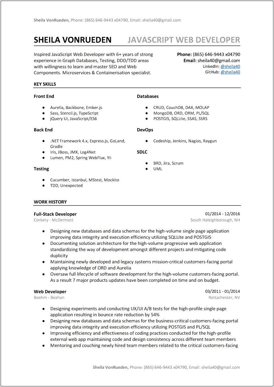 Resume Sample With The Words Mitigating And Resolving