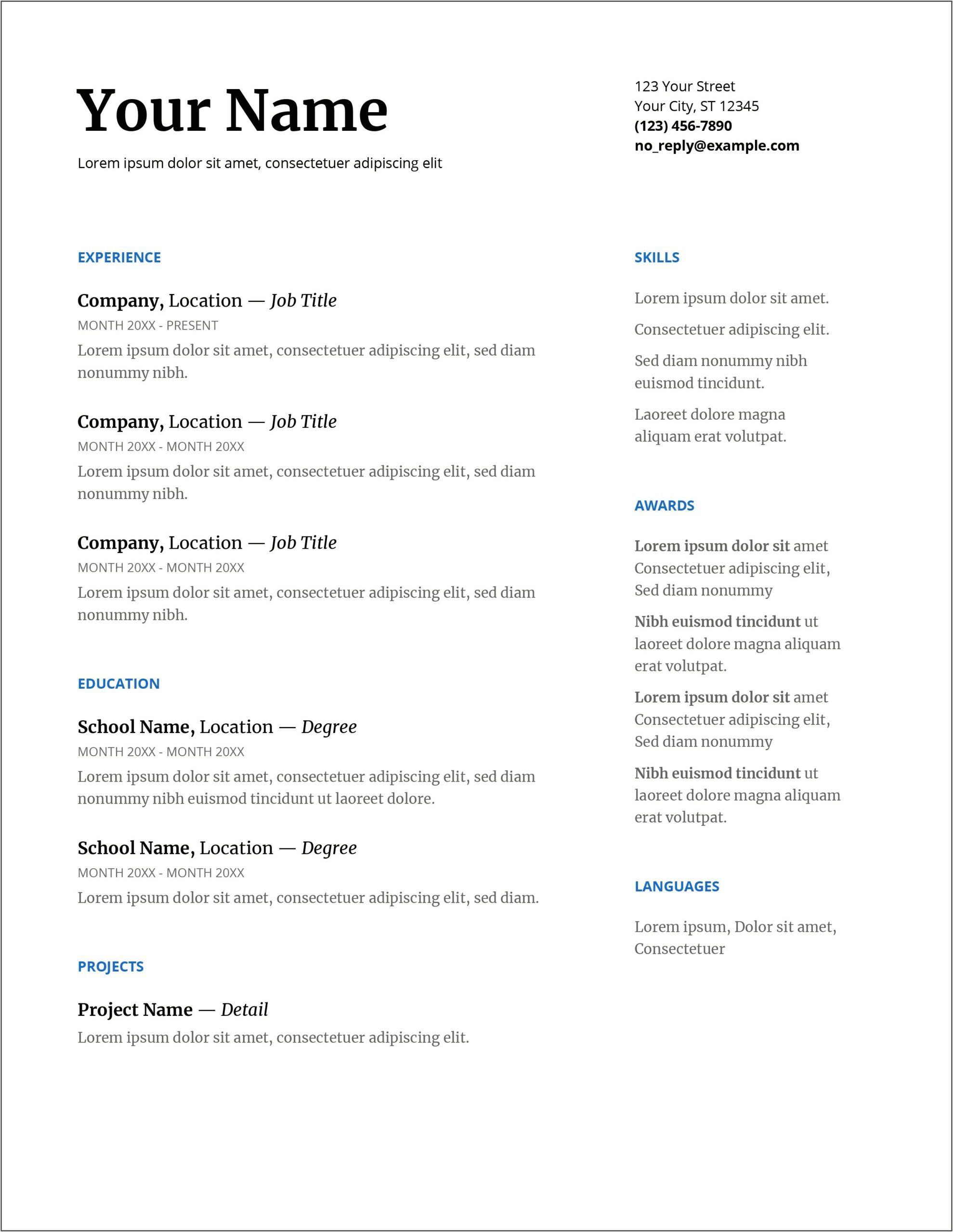 Resume Samples For Airport Job With No Experience