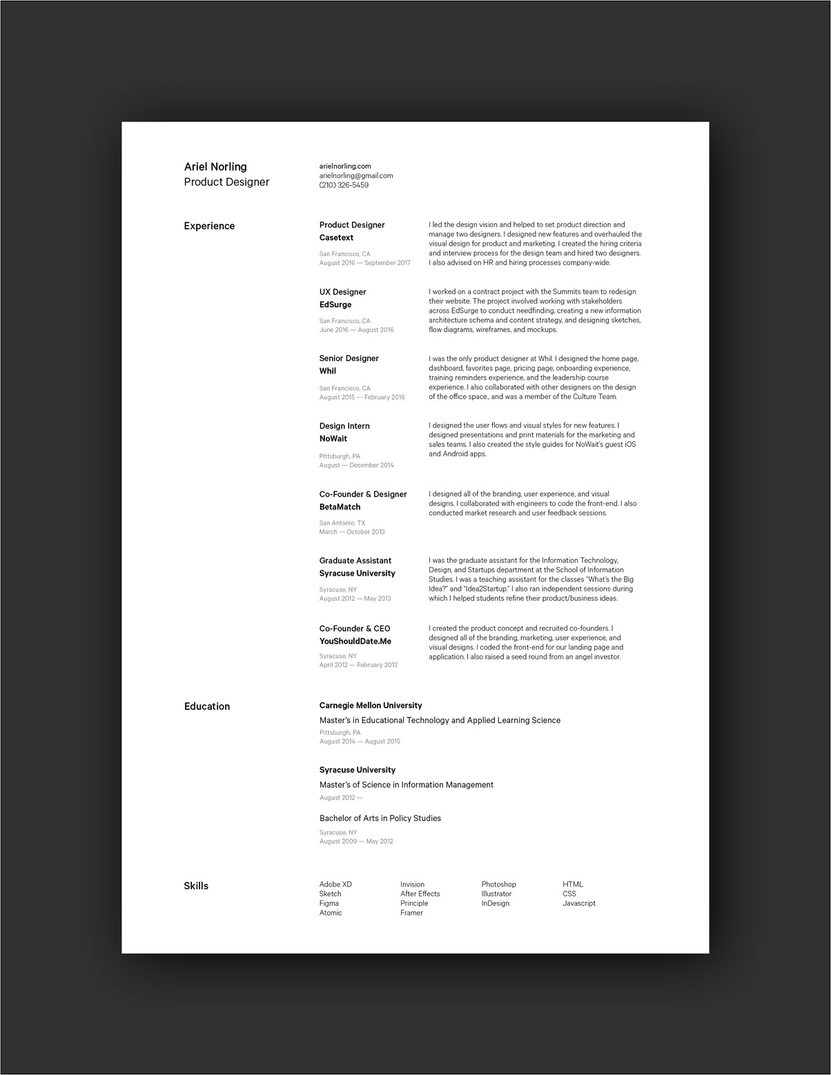 Resume Samples For Experienced Pdf