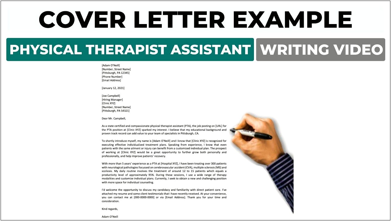 Resume Samples For Physical Therapist Assistant