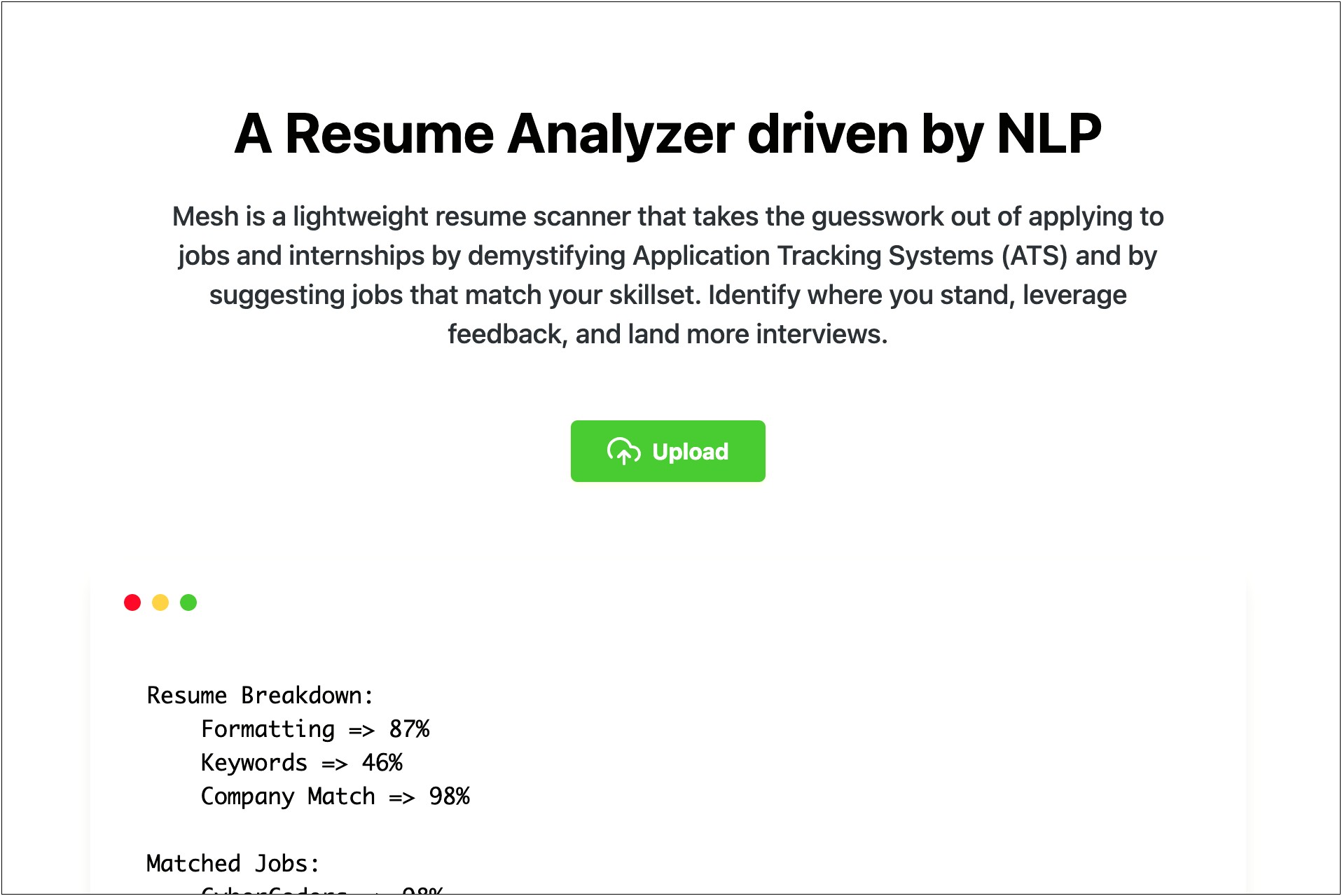 Resume Scanner For Available Jobs