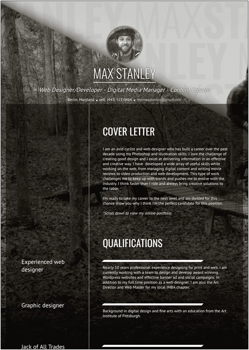 Resume Skill Examples For Photographer