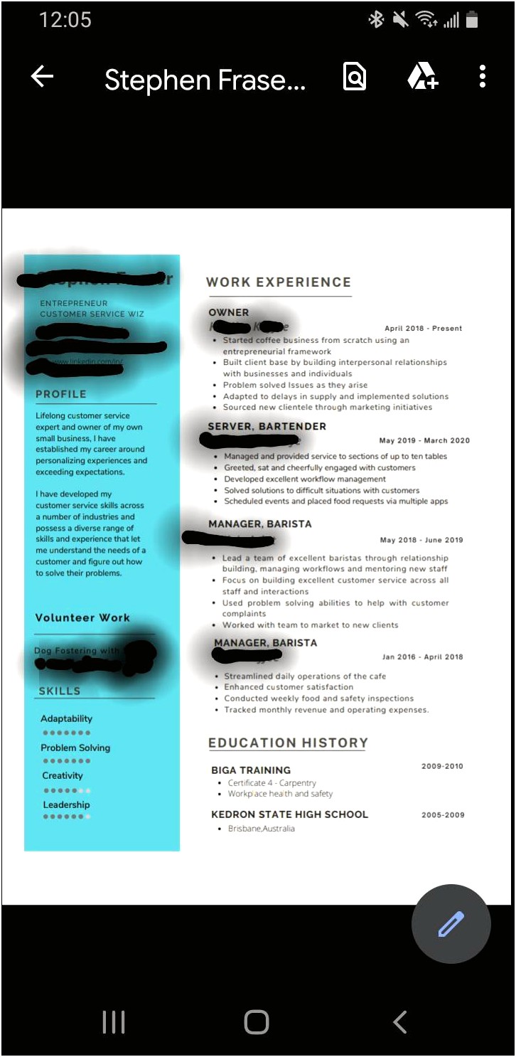 Resume Skills For Recent College Graduate Reddit
