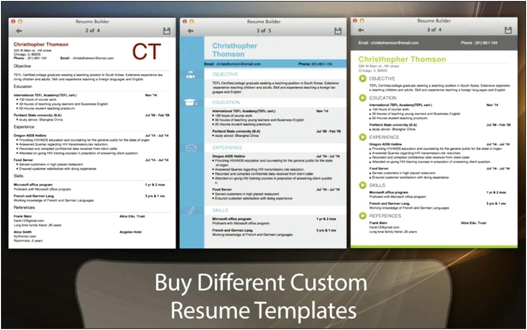 Resume Software For Mac Free