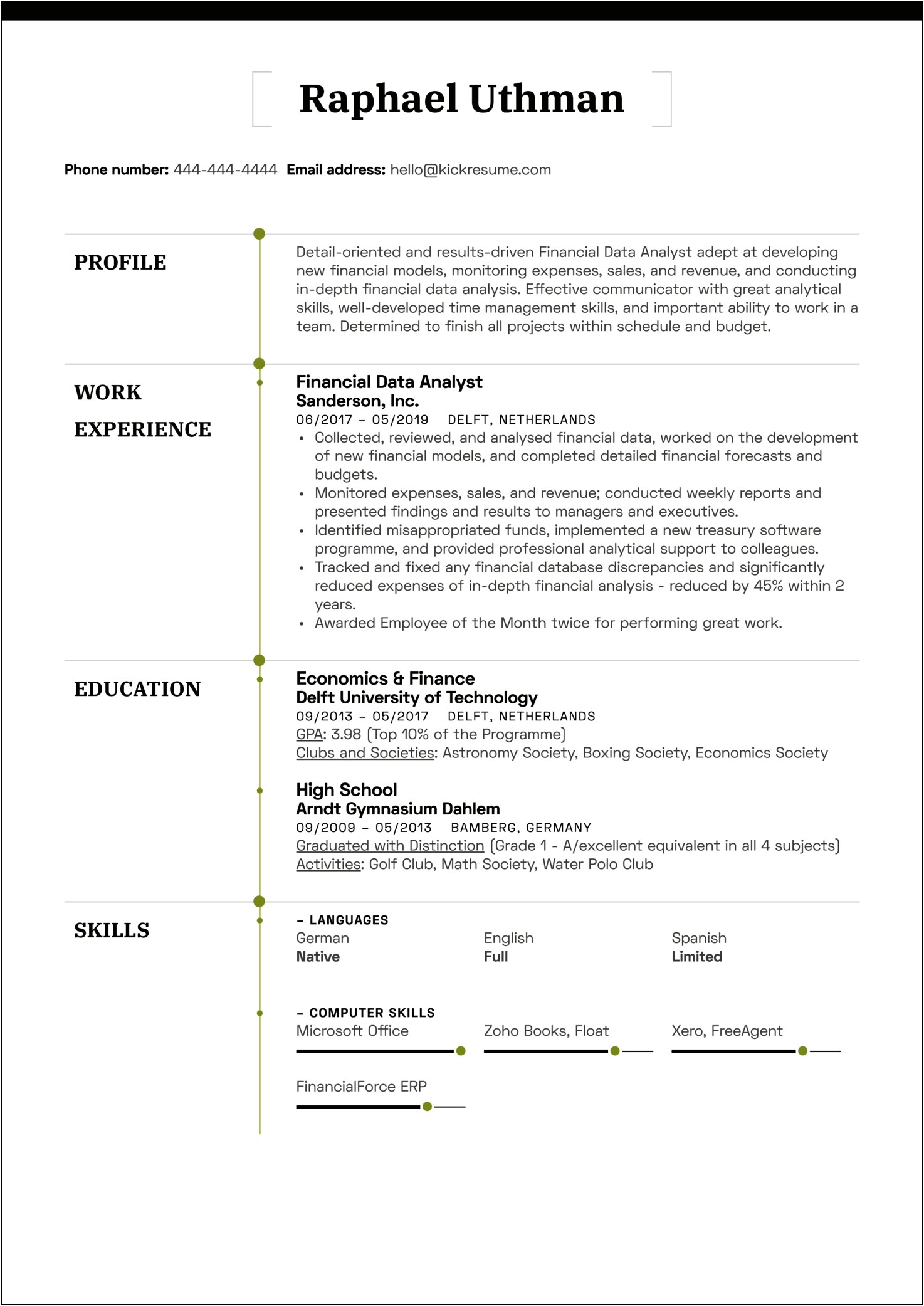 Resume Summary Examples Data Specialist
