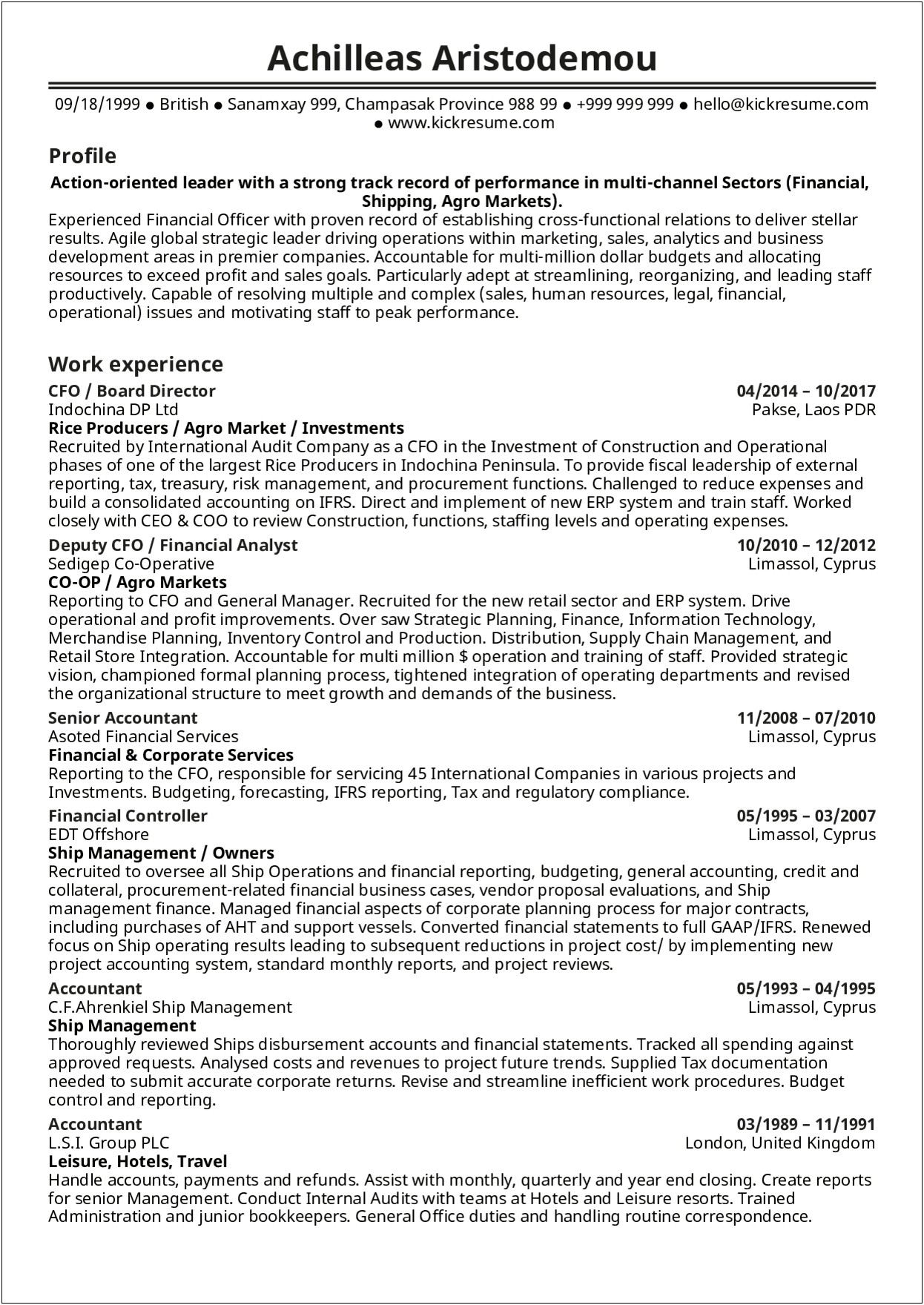 Resume Summary Examples For Banking